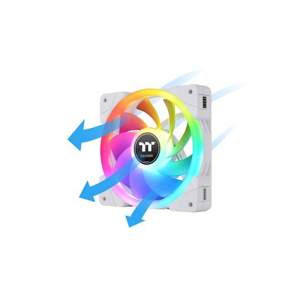 Thermaltake SWAFAN EX14 RGB White (3-Fan Pack) 140mmファン ホワイト｜CL-F162-PL14SW-Aの画像