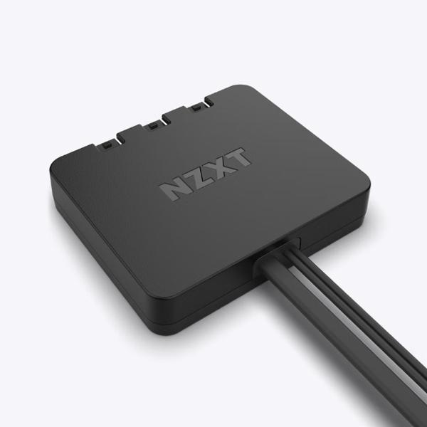 NZXT F140 RGB CORE TWIN PACK \u0026 RGB Lighting Controller [Black] F RGB Coreファンx2 と LEDコントローラーをセット ブラック｜RF-C14DF-B1の画像