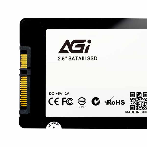AGI AI238 容量512GB 2.5インチ 3D NAND 7mm SATA III SSD ; 530/510