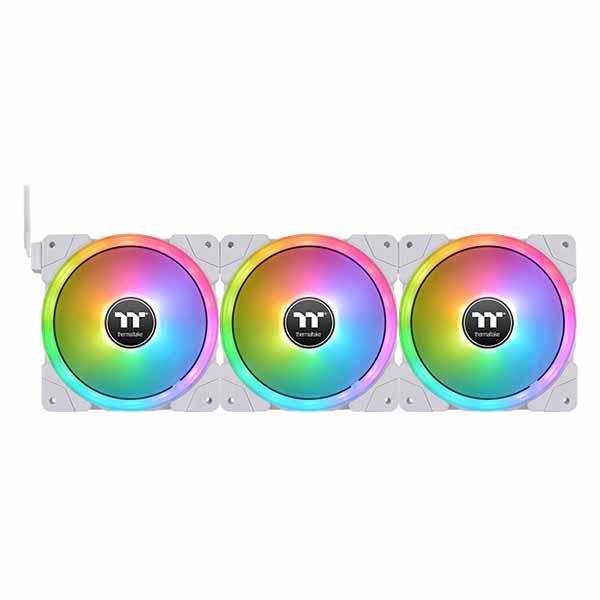 Thermaltake SWAFAN EX12 RGB White (3-Fan Pack) マグネットで連結 120mmファンx3 ホワイト｜CL-F161-PL12SW-Aの画像