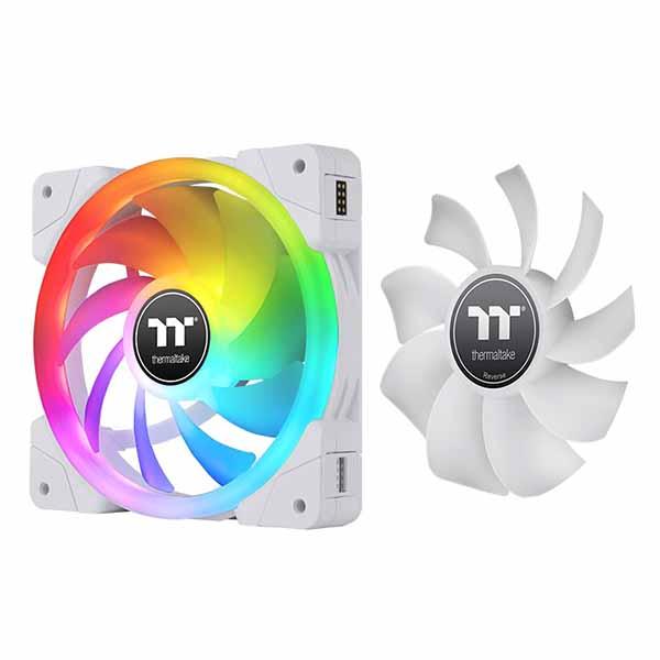 Thermaltake SWAFAN EX12 RGB White (3-Fan Pack) マグネットで連結 120mmファンx3 ホワイト｜CL-F161-PL12SW-Aの画像