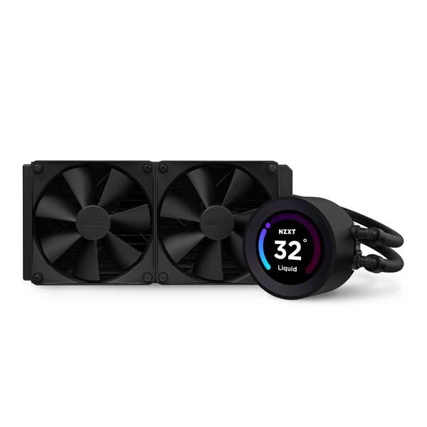 【アウトレット特価・新品】NZXT KRAKEN Elite 240 Black 120mmファン×2 水冷一体型CPUクーラー ブラック｜RL-KN24E-B1