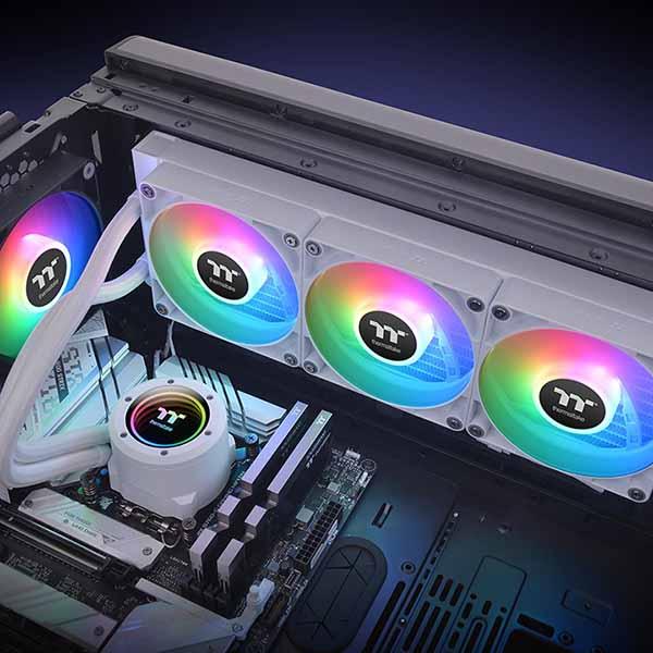 Thermaltake TH360 ARGB Sync V2 CPU Liquid Cooler -Snow- 水冷一体型CPUクーラー 3ｘ120mmファン ホワイト｜CL-W365-PL12SW-A_6