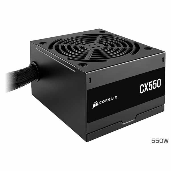 Corsair CX550 2023 奥行き125mmのコンパクト設計採用 電源ユニット