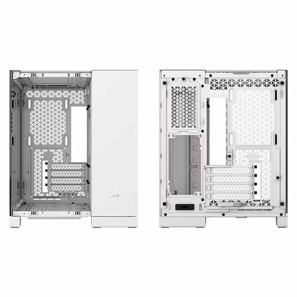 Corsair 2500X Tempered Glass mATX Mid-Tower White ピラーレスデザインのミニタワー型PCケース ホワイト｜CC-9011266-WW｜itempost｜03