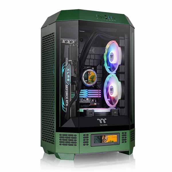 Thermaltake The Tower 300 Racing Green 八角柱 ミニタワーPCケース グリーン｜CA-1Y4-00SCWN-00