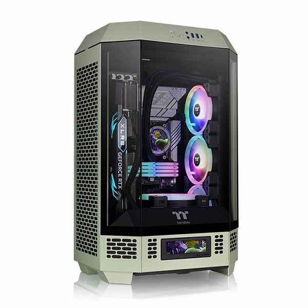 Thermaltake The Tower 300 Matcha Green 八角柱 ミニタワーPCケース グリーン｜CA-1Y4-00SEWN-00