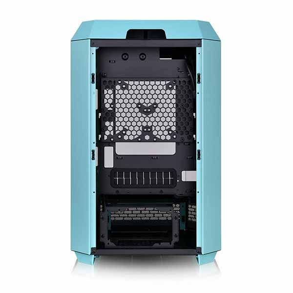 在庫限定品 Thermaltake The Tower 300 Turquoise八角柱デザインミニ