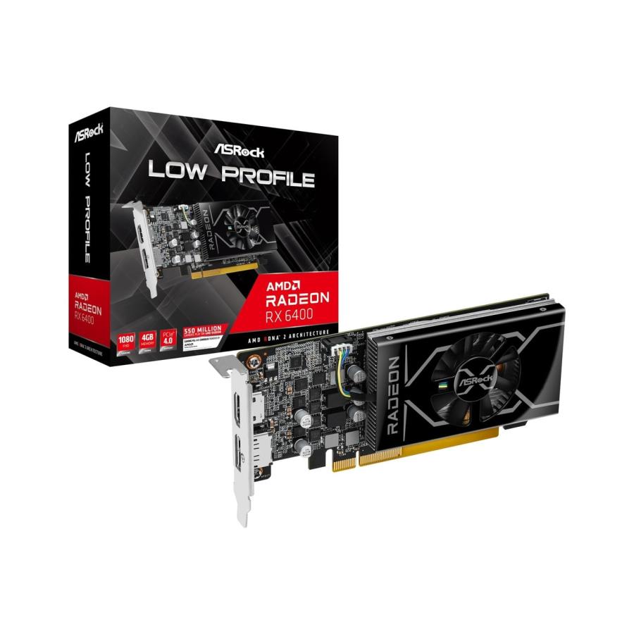 ASRock Radeon RX 6400 LP 4G グラフィックボード｜RX6400 : shopooo