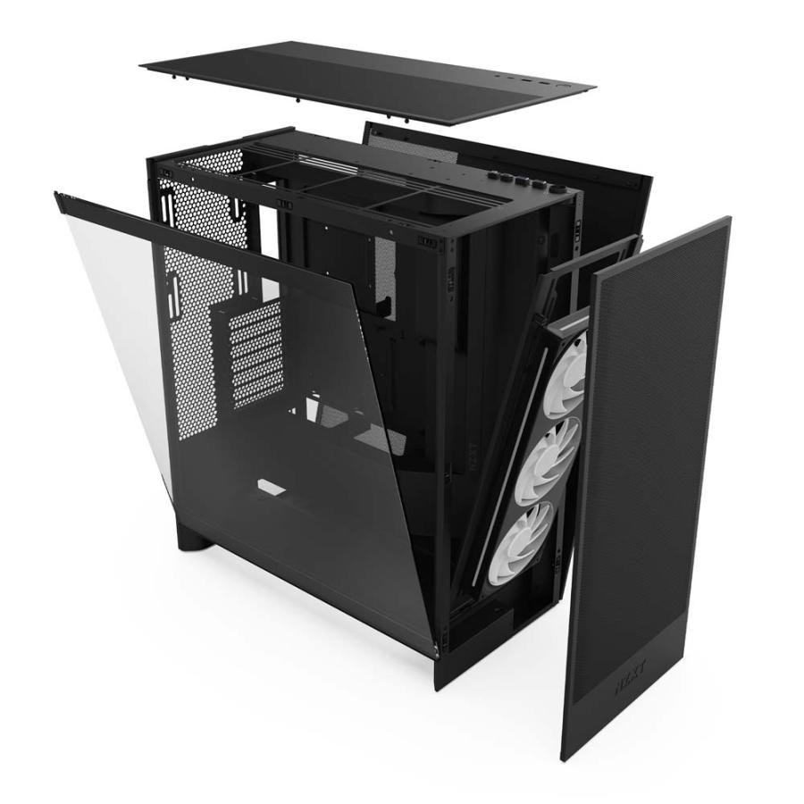 NZXT H7 Flow v2 Black ミドルタワー型PCケース マットブラック｜CM
