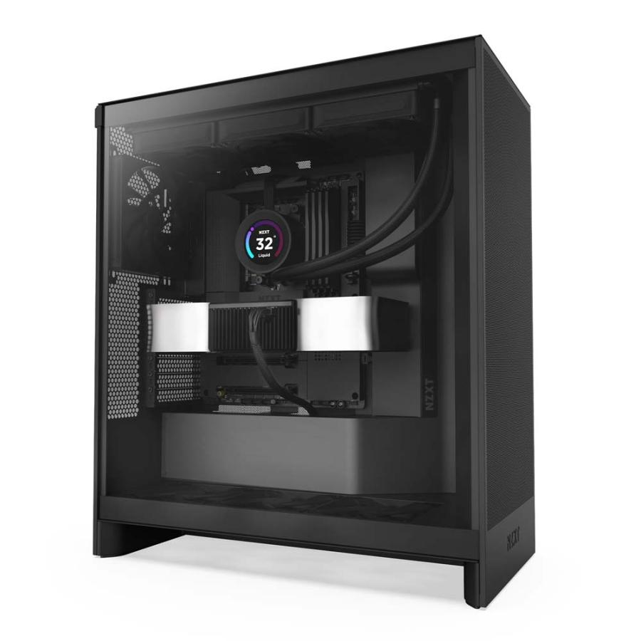 NZXT H7 Flow v2 Black ミドルタワー型PCケース マットブラック｜CM