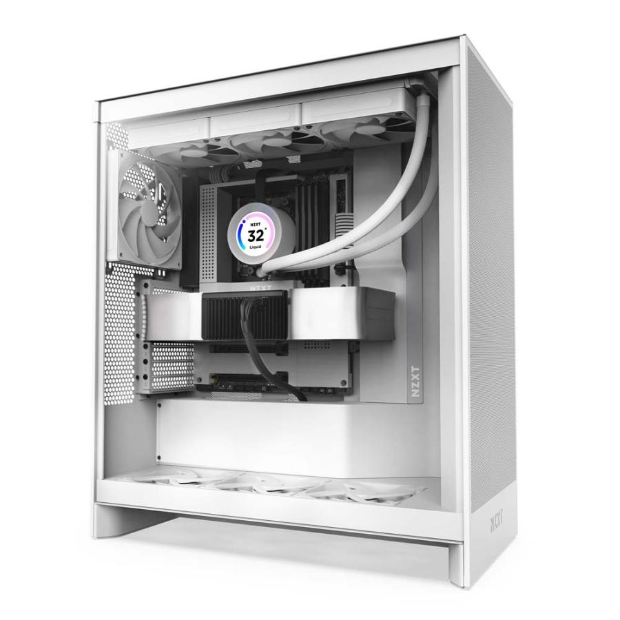 NZXT H7 Flow v2 White ミドルタワー型PCケース マットホワイト｜CM