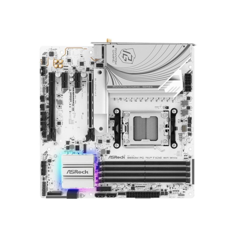 ASRock B650M PG Riptide WiFi White microATXマザーボード｜B650M