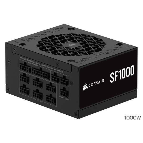 Corsair SF1000 Platinum ATX3.1 PCI Express 5.1対応 フルモジュラータイプの電源ユニット 1000W｜CP-9020257-JPの画像