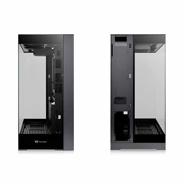 Thermaltake CTE E550 TG Black 3面強化ガラスパネルのピラーレスデザイン ミドルタワー型PCケース ブラック｜CA-1Z8-00M1WN-00