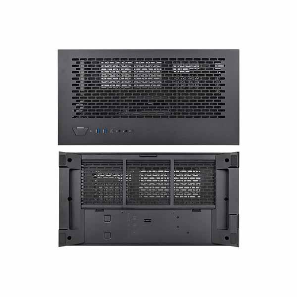 Thermaltake CTE E550 TG Black 3面強化ガラスパネルのピラーレスデザイン ミドルタワー型PCケース ブラック｜CA-1Z8-00M1WN-00