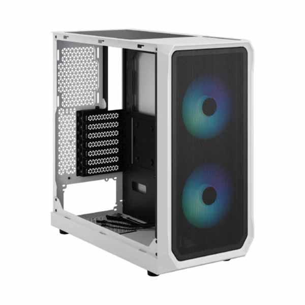 Fractal Design Focus 2 RGB White TG Clear Tint 2基のARGBファン搭載 ミドルタワー型PCケース ホワイト｜FD-C-FOC2A-04_2