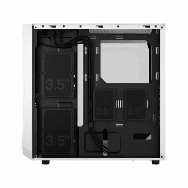 Fractal Design Focus 2 RGB White TG Clear Tint 2基のARGBファン搭載 ミドルタワー型PCケース ホワイト｜FD-C-FOC2A-04_9