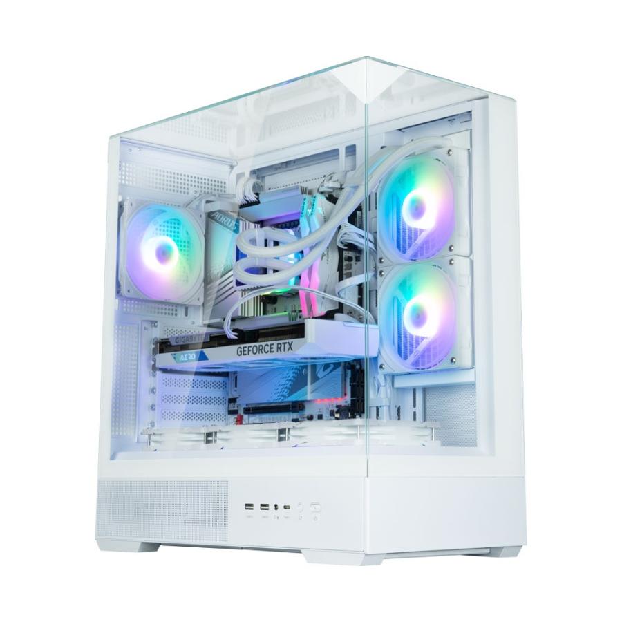 ZALMAN P40 Prism White ミドルタワー型PCケース ホワイト｜P40 PRISM