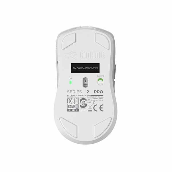 Glorious Series 2 PRO 4K/8KHz Wireless Mouse - White 掛け目わずか55gのワイヤレスゲーミングマウス 白いこと｜GLO-MS-S2PRO-WL-WHT