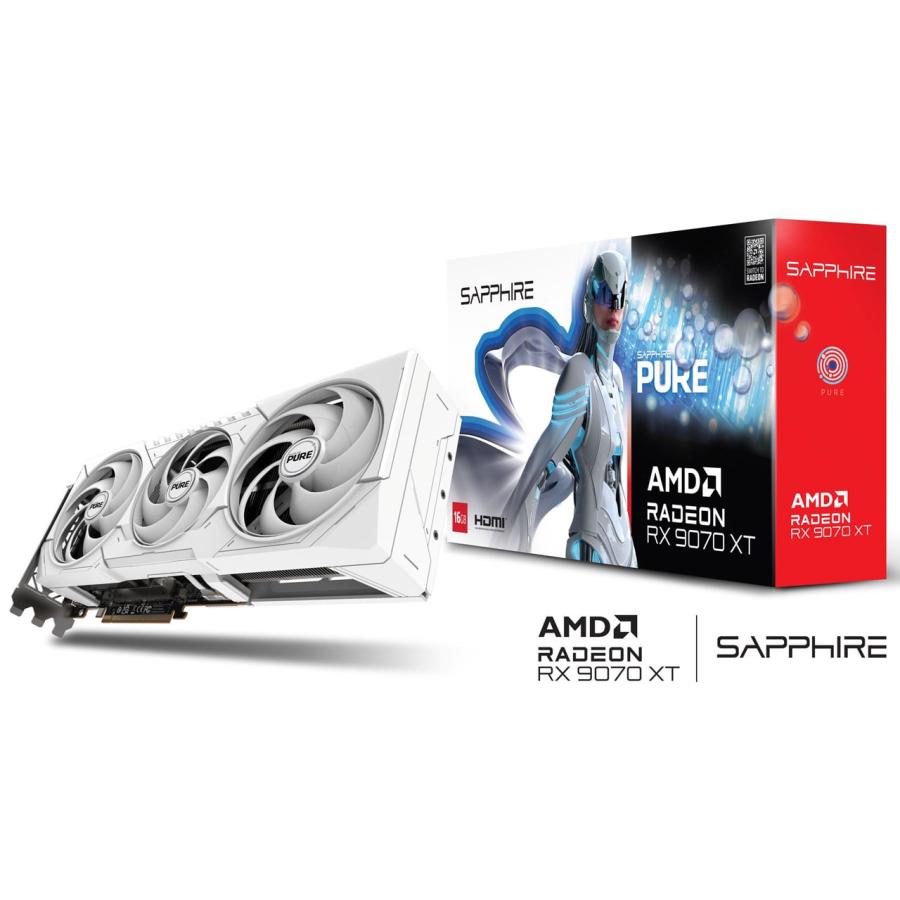 Sapphire PURE Radeon RX 9070 XT GAMING OC 16GB GDDR6 グラフィック