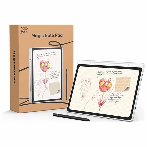 XP-PEN Magic Note Pad Android14搭載 3-in-1カラーノートパッド シルバーホワイト｜MNP01_JPの画像