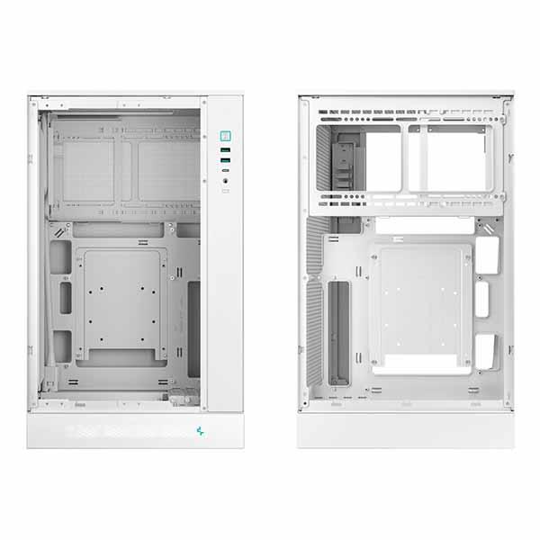 Deepcool CH270 DIGITAL WH デジタル表示パネル搭載 縦型MicroATXケース ホワイト｜R-CH270-WHNDM0-G-1_3
