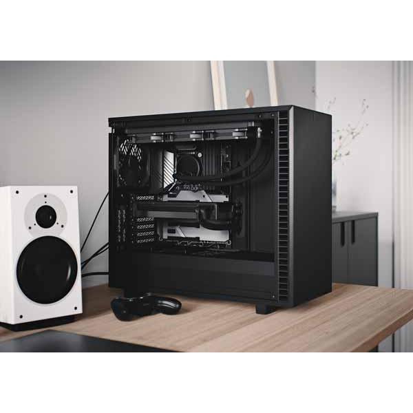 【アウトレット特価・新品】Fractal Design Define 7 Black TG Dark Tint ミドルタワー型PCケース ブラック/強化ガラスダークモデル｜FD-C-DEF7A-03