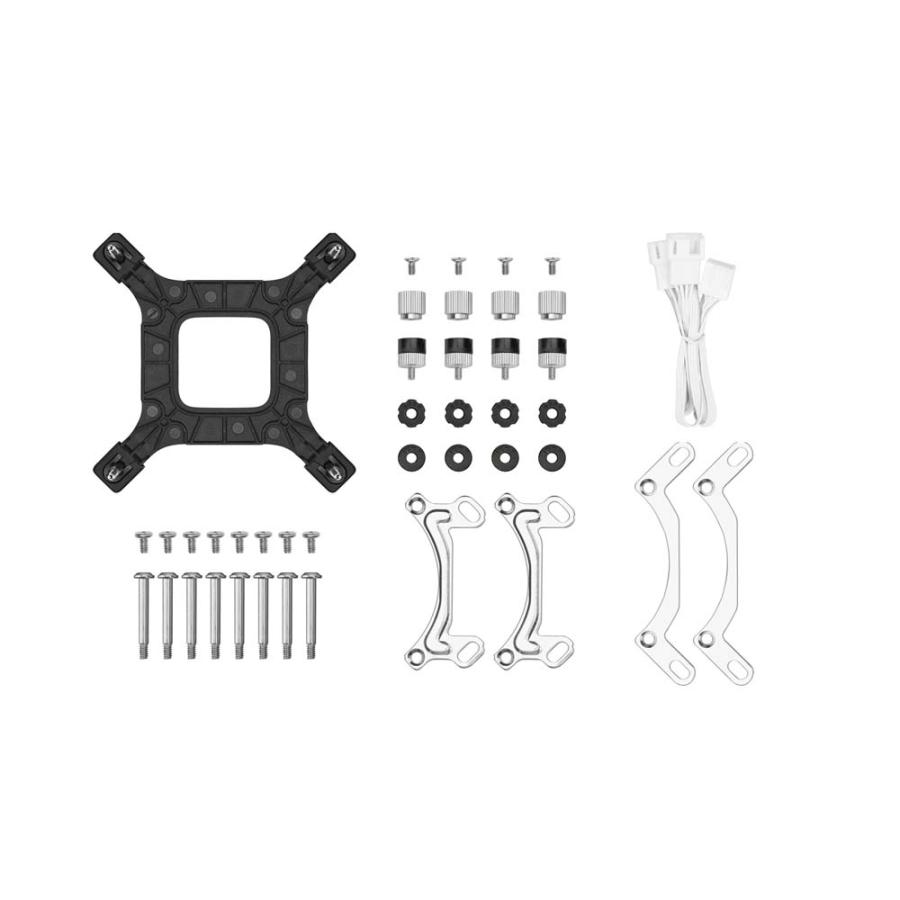 Deepcool LE240 WH V2 オールインワン水冷クーラー 120mm x2 ホワイト