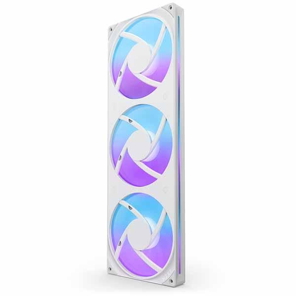 NZXT F420RGB Core Fan (Single Frame) - White シングルフレームRGBファンユニット ホワイト｜RF-U42HF-W1の画像