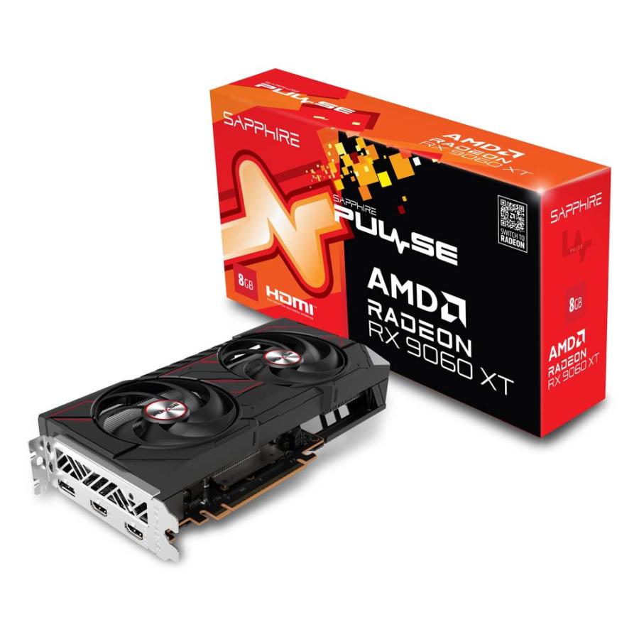 SAPPHIRE PULSE Radeon RX 9060 XT GAMING OC 8GB グラフィックカード｜PULSERX9060XT8GB/11350-04-20G |  | 01