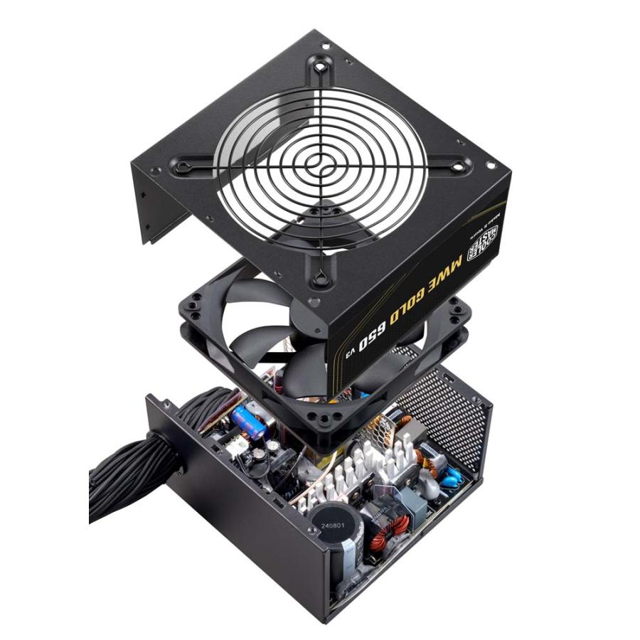 Cooler Master MWE Gold 650 V3 ATX 3.1 Non-Modular PC電源ユニット 