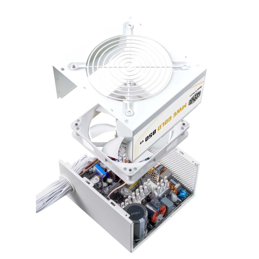 Cooler Master MWE Gold 850 V3 ATX 3.1 White Non-Modular PC電源