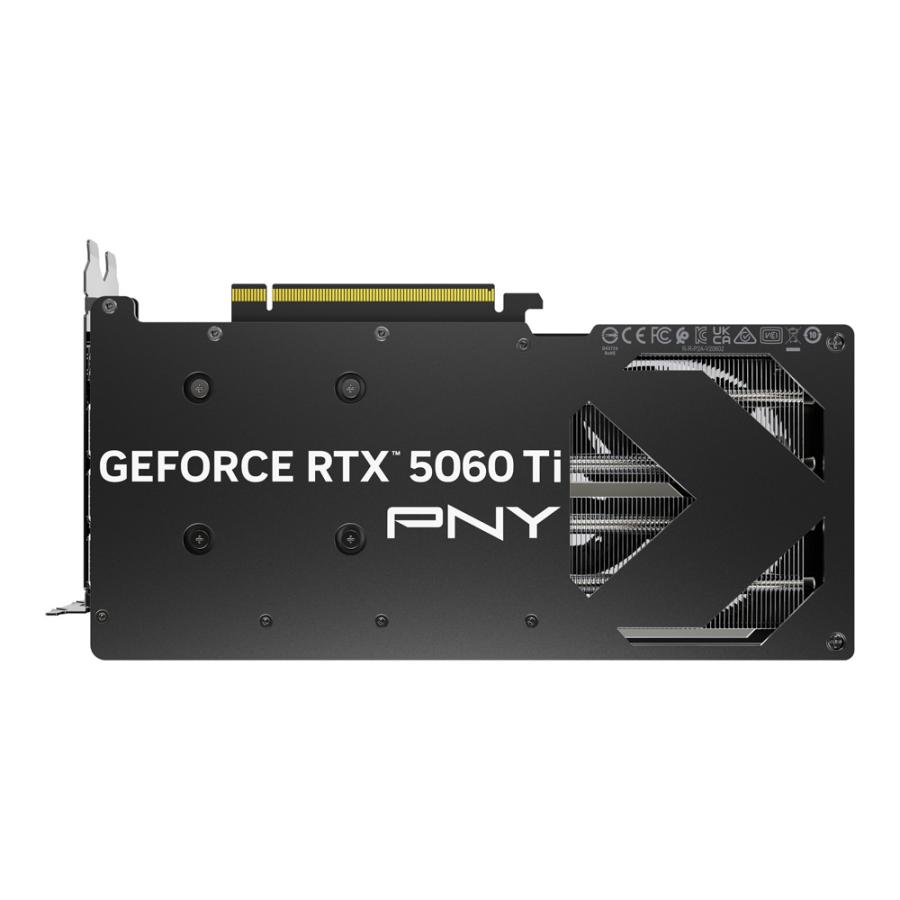 PNY GeForce RTX 5060 Ti 16GB 支え棒付き PNY GeFORCE RTX 5060 Ti 16GB Overclocked Dualfan グラフィックス