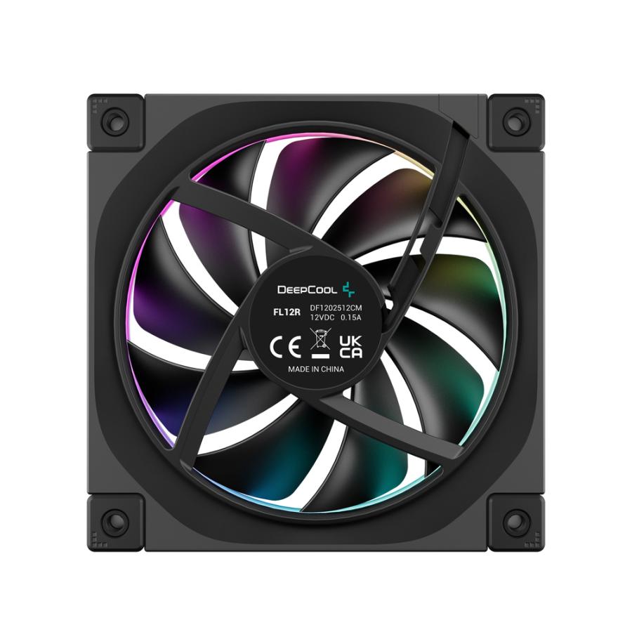 Deepcool FL12R-3 IN 1 PCケースファン 3個セット ブラック｜R-FL12R