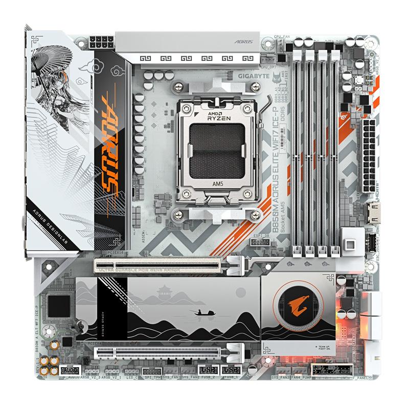 GIGABYTE B850M AORUS ELITE WIFI7 ICE-P 神鷹凛モデル Micro-ATX