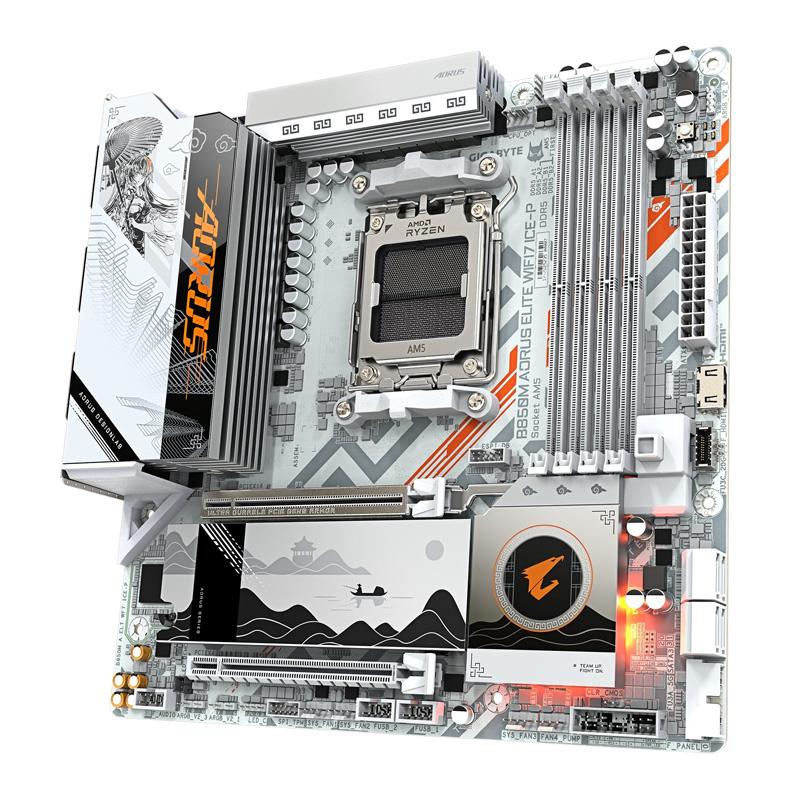 GIGABYTE B850M AORUS ELITE WIFI7 ICE-P 神鷹凛モデル Micro-ATX