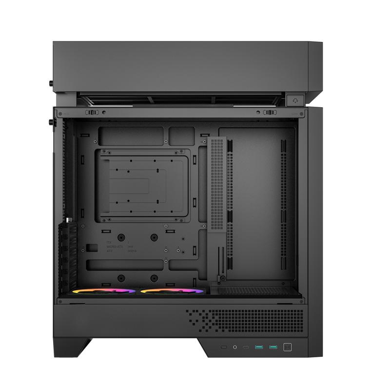 Deepcool CL660 ハイパースプリット構造採用 ATXケース ブラック 水冷