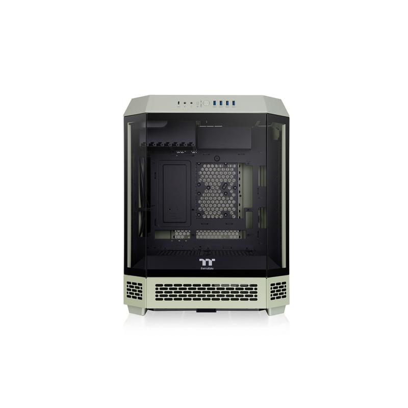 【アウトレット特価・新品】Thermaltake The Tower 600 Matcha Green 3面強化ガラスパネル採用 八角柱スタイル ミドルタワー ATX PCケース マッチャグリーン｜CA
