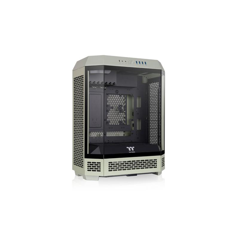 【アウトレット特価・新品】Thermaltake The Tower 600 Matcha Green 3面強化ガラスパネル採用 八角柱スタイル ミドルタワー ATX PCケース マッチャグリーン｜CA