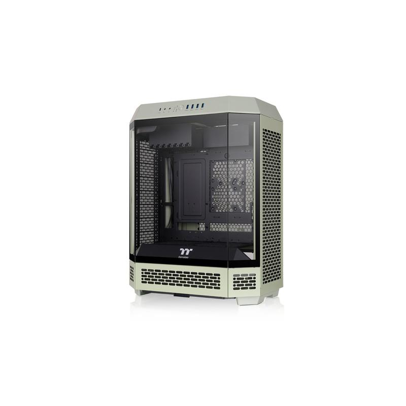 【アウトレット特価・新品】Thermaltake The Tower 600 Matcha Green 3面強化ガラスパネル採用 八角柱スタイル ミドルタワー ATX PCケース マッチャグリーン｜CA