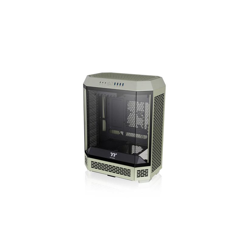 【アウトレット特価・新品】Thermaltake The Tower 600 Matcha Green 3面強化ガラスパネル採用 八角柱スタイル ミドルタワー ATX PCケース マッチャグリーン｜CA