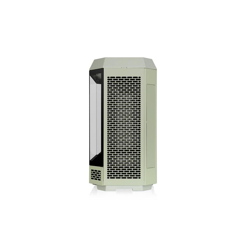 【アウトレット特価・新品】Thermaltake The Tower 600 Matcha Green 3面強化ガラスパネル採用 八角柱スタイル ミドルタワー ATX PCケース マッチャグリーン｜CA