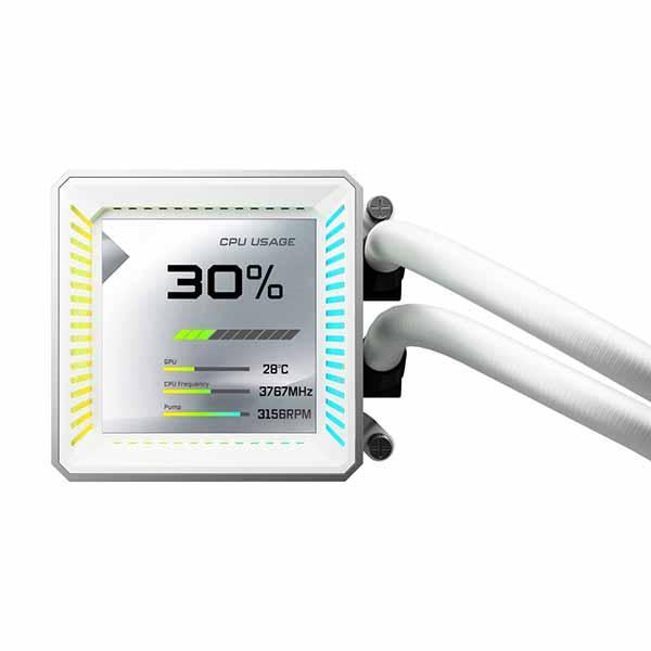 ASRock Steel Legend 360 LCD 360mm簡易水冷CPUクーラー ホワイト