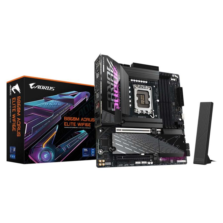 【アウトレット特価・新品】GIGABYTE B860M AORUS ELITE WIFI6E Micro ATXマザーボード｜B860M A ELITE WIFI6Eの画像