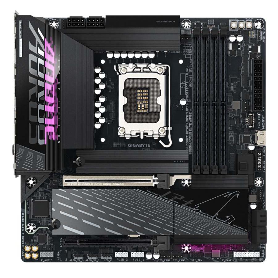 【アウトレット特価・新品】GIGABYTE B860M AORUS ELITE WIFI6E Micro ATXマザーボード｜B860M A ELITE WIFI6Eの画像