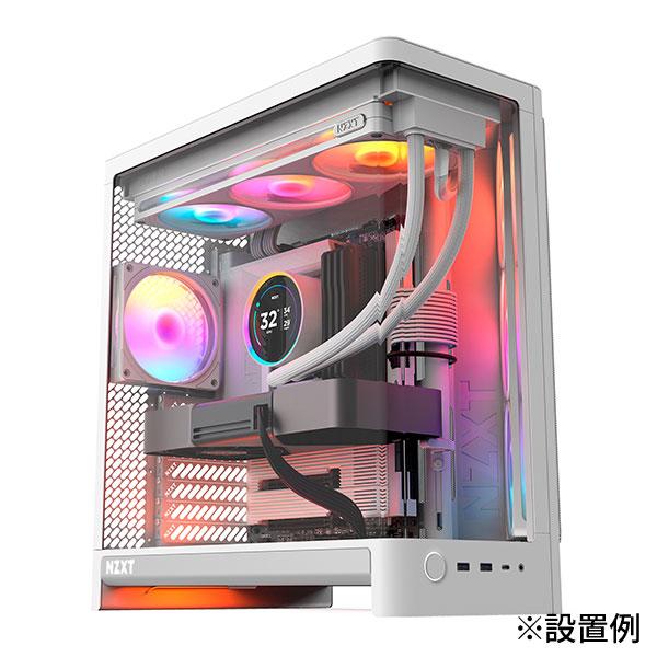 NZXT F360 RGB v2 White シングルフレーム ケースファン 120mm×3