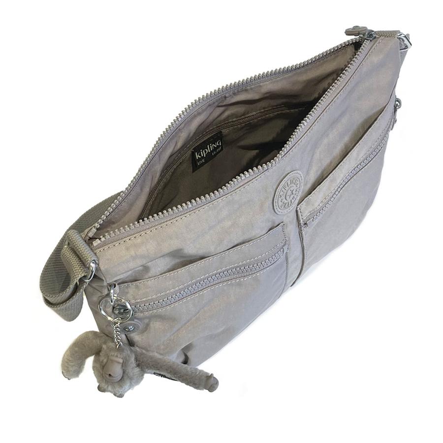 【並行輸入品】キプリング kipling IZELLAH レディース ショルダーバッグ 軽量 旅行 ナイロンバッグ  イゼラー K02144 89L GREY GRIS グレーの画像