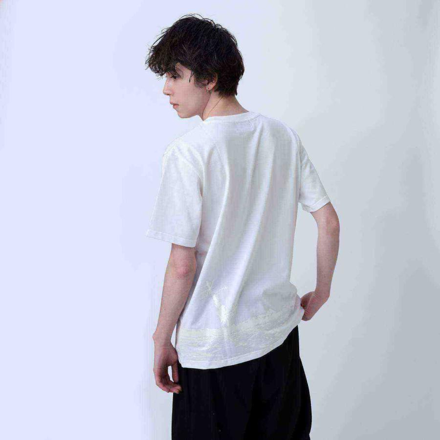 波打際 T-Shirt β (WHITE)｜itempost｜04