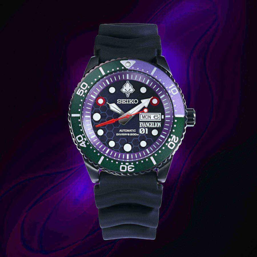 EVA×NOTICE ダイバーウォッチ ドットVer EVA-01 EVA-01 DIVER'S WATCH （EVA-01 MODEL） : shopooo by GMO - 通販